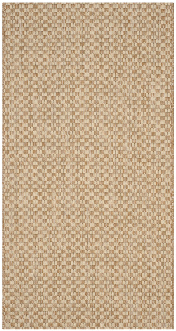 Safavieh Courtyard 8653 Power Loomed Indoor / Outdoor Rug Natural / Cream 10' x 10' Square