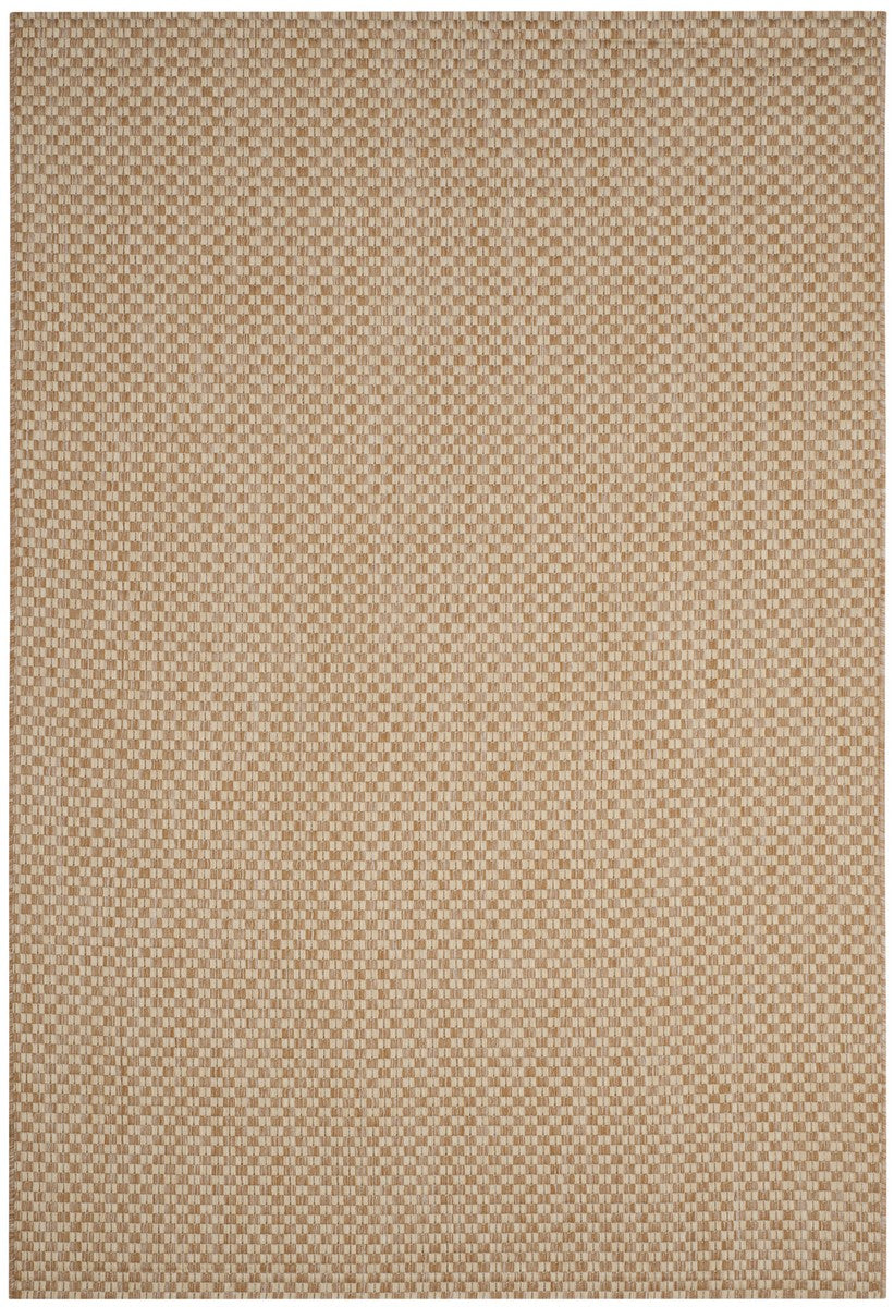 Safavieh Courtyard 8653 Power Loomed Indoor / Outdoor Rug Natural / Cream 10' x 10' Square
