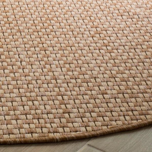 Safavieh Courtyard 8653 Power Loomed Indoor / Outdoor Rug Natural / Cream 10' x 10' Square