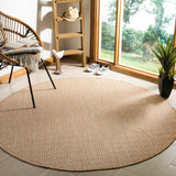 Safavieh Courtyard 8653 Power Loomed Indoor / Outdoor Rug Natural / Cream 10' x 10' Square