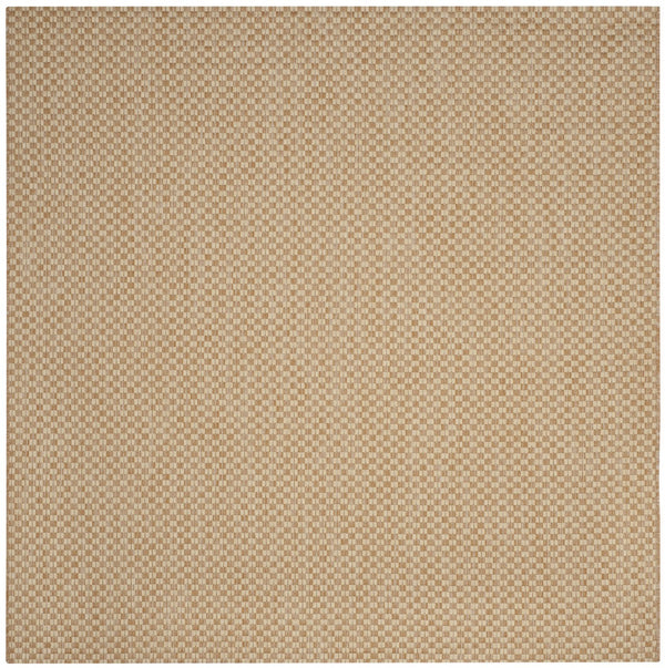 Safavieh Courtyard 8653 Power Loomed Indoor / Outdoor Rug Natural / Cream 10' x 10' Square