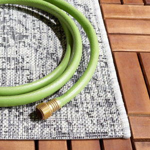 Safavieh Courtyard 8795 Power Loomed 88% Polypropylene, 12% Polyester Indoor / Outdoor Rug Grey / Black CY8795-37612-8