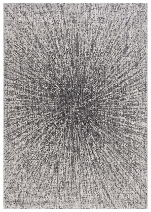 Safavieh Courtyard 8795 Power Loomed 88% Polypropylene, 12% Polyester Indoor / Outdoor Rug Grey / Black CY8795-37612-8