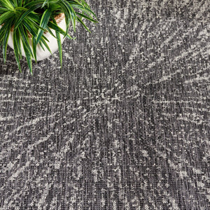 Safavieh Courtyard 8795 Power Loomed 88% Polypropylene, 12% Polyester Indoor / Outdoor Rug Grey / Black CY8795-37612-8