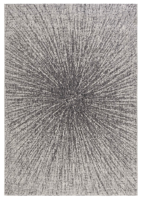 Safavieh Courtyard 8795 Power Loomed 88% Polypropylene, 12% Polyester Indoor / Outdoor Rug Grey / Black CY8795-37612-8