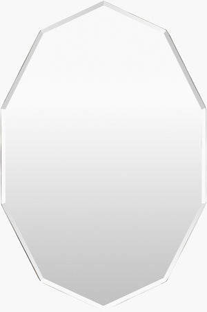 Surya Crystalline Minimalist Modern 15"H X 24"W Mirror – Elegant Design For Timeless Home Decor Style  Mirror Cya101-1524