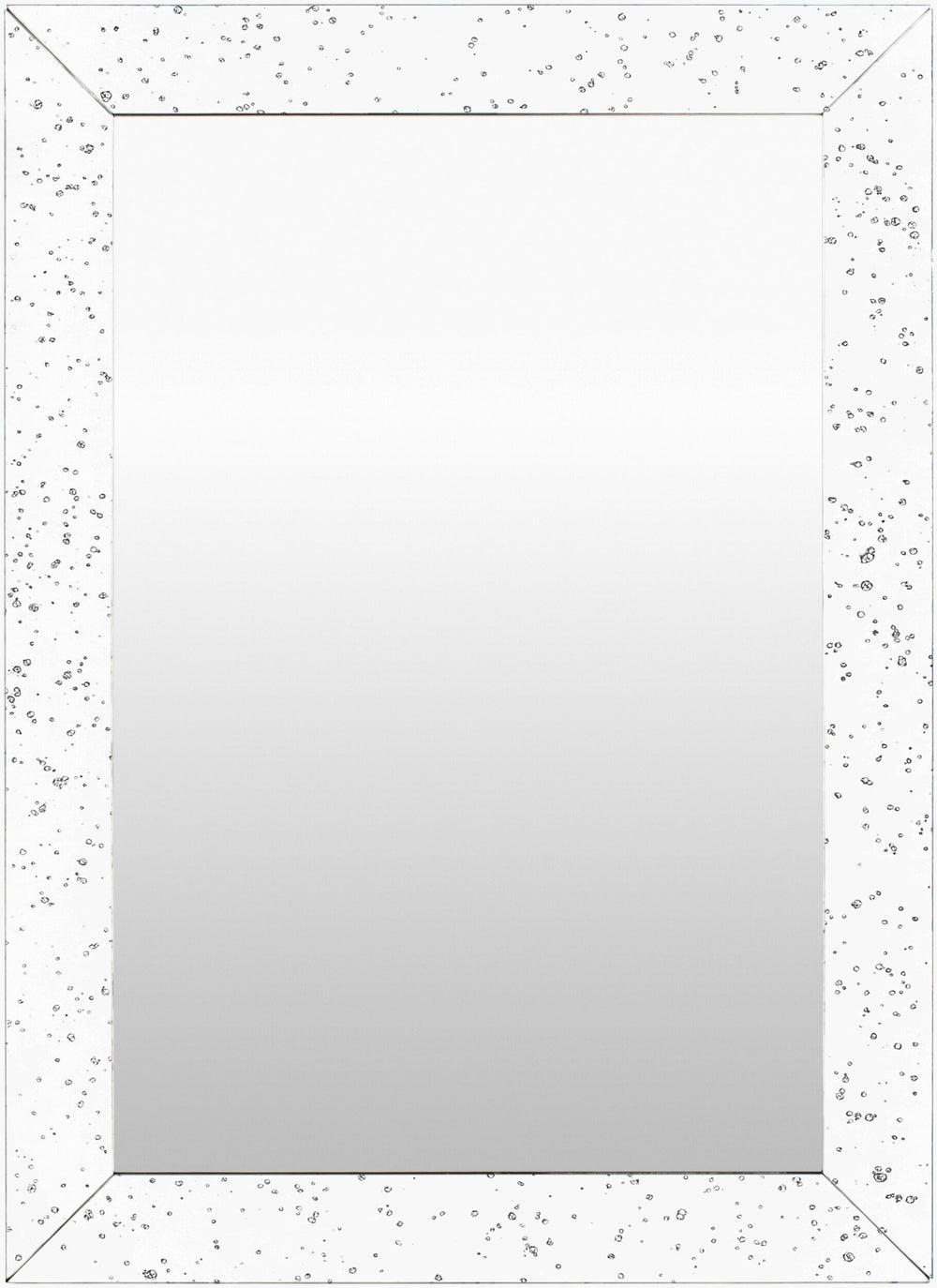 Surya Crystalline 18"H X 18"W Modern Accent Mirror – Stylish Decor Enhancer, Made In India, Easy Care! Frame, Metallic ,Silver Mirror Cya105-3224