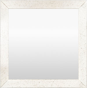 Surya Crystalline Minimalist Modern 15"H X 24"W Mirror – Elegant Design For Timeless Home Decor Style Frame, Metallic ,Silver Mirror Cya106-3030