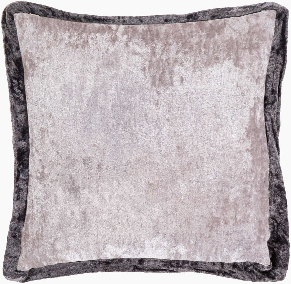 Surya Cyber 20" X 20" Luxurious Velvet Accent Pillow – Modern Decor Essential With 30-day Warranty Light Slate Viscose,Viscose Cyb004-2020p