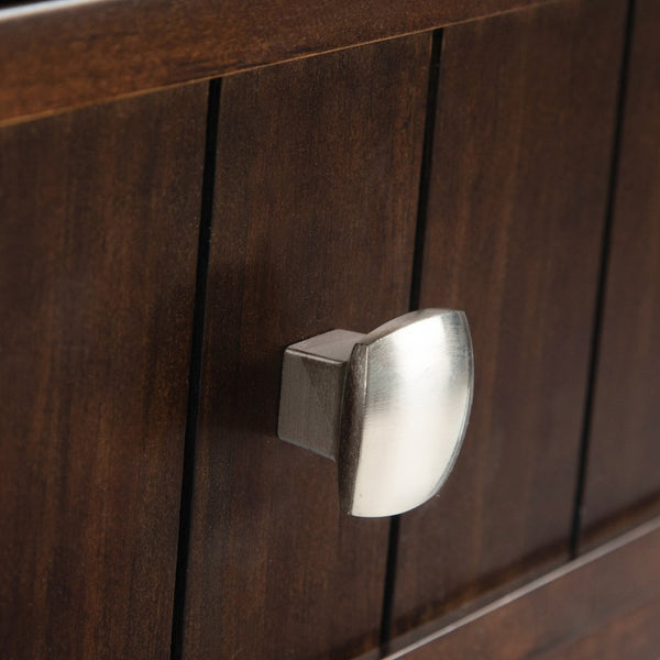 English Elm Acadian Console Sofa Table - Handcrafted Brunette Brown With Storage & Transitional Style Elegance B136P159403