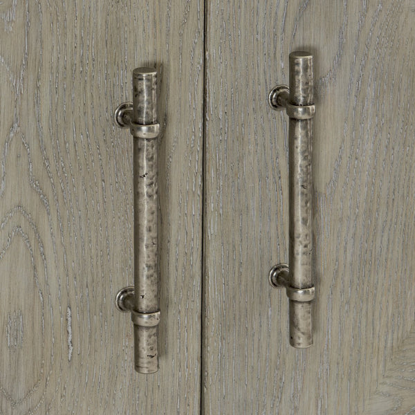 Bernhardt Bernhardt Albion Buffet Pewter Finish — Breakfront White Oak Storage Console With Soft-Close Doors 311132