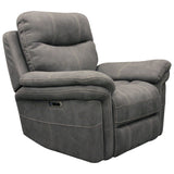 Parker House Mason - Carbon Power Reclining Sofa And Recliner Light Grey 100% Polyester (W) Mma-31ph-crb