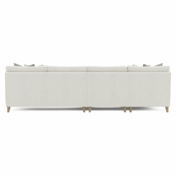 Bernhardt Bernhardt Mila 3-Piece Sectional With Left-Facing Chaise, Deep Plush Seating, Tapered Legs, Made-To-Order K1984