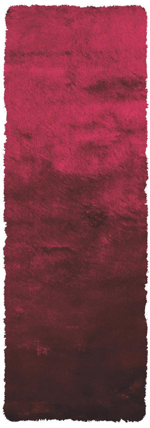 Feizy Rugs Indochine Plush Hand-tufted Polyester Shag Rug - Luxurious High Pile For Contemporary Spaces Red,Purple Polyester 4944550fcby000i26