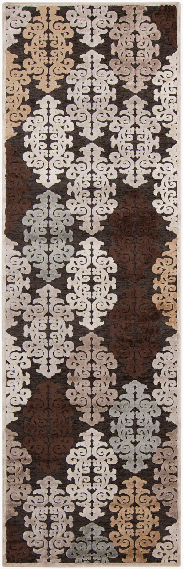 Surya Cynthia 2'6" X 7'10" Handmade Low Pile Rug – Durable, Elegant Viscose & Polyester For Modern Spaces  Viscose,Polyester Cyn3801-26710