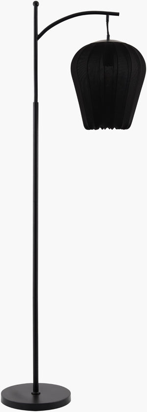Livabliss Cayo Art Deco Iron Task Floor Lamp with Linen Shade for Reading or Living Room CYO-002