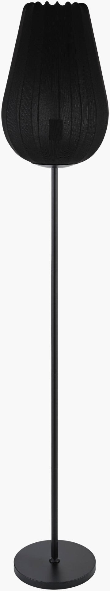 Livabliss Cayo Art Deco Iron Task Floor Lamp with Linen Shade for Home Office Reading Nooks CYO-003