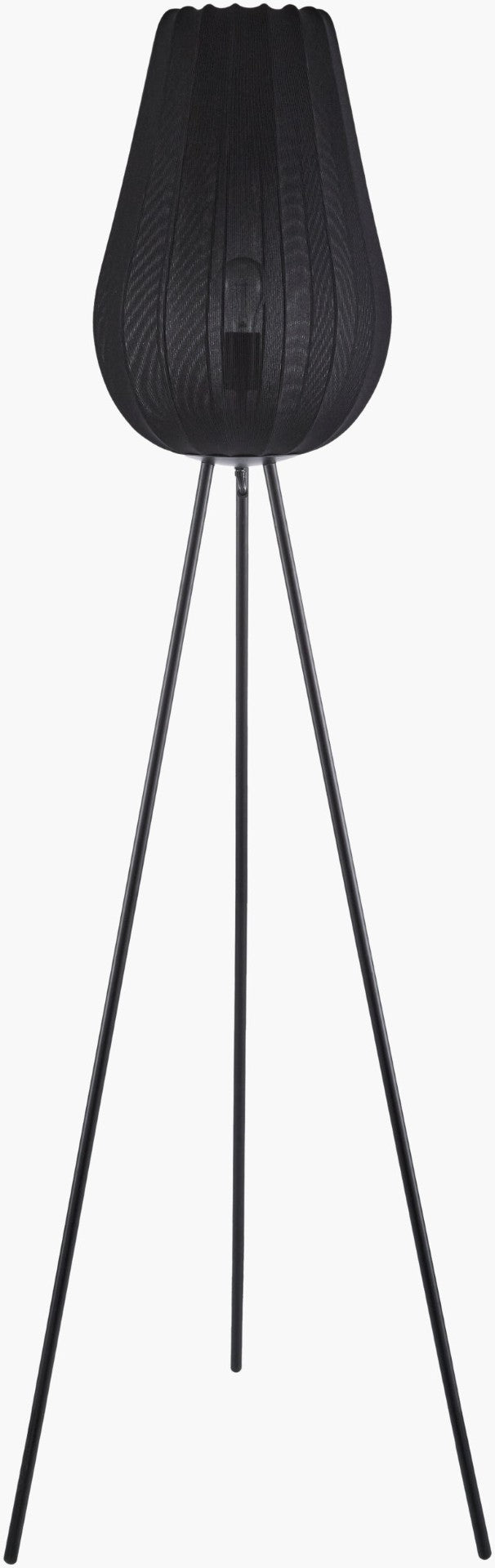 Livabliss Cayo Art Deco Iron Task Floor Lamp with Linen Shade for Reading or Home Office CYO-004
