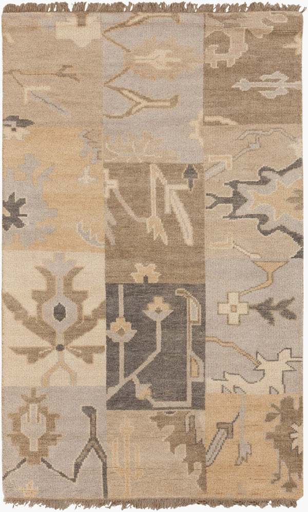 Surya Cypress Handmade 5' X 8' Wool Rug - Durable, Hand-knotted Indian Design For Timeless Elegance Ivory Wool Cyp1002-58