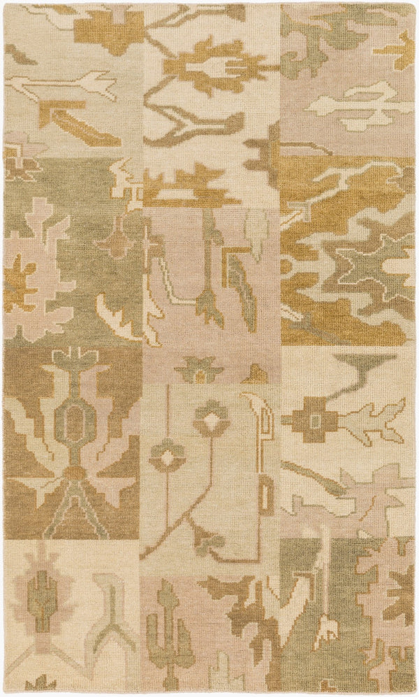 Surya Cypress Handmade 5' X 8' Wool Rug - Durable, Hand-knotted Indian Design For Timeless Elegance Beige Wool Cyp1005-811