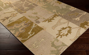 Surya Cypress Handmade 5' X 8' Wool Rug - Durable, Hand-knotted Indian Design For Timeless Elegance Beige Wool Cyp1005-811