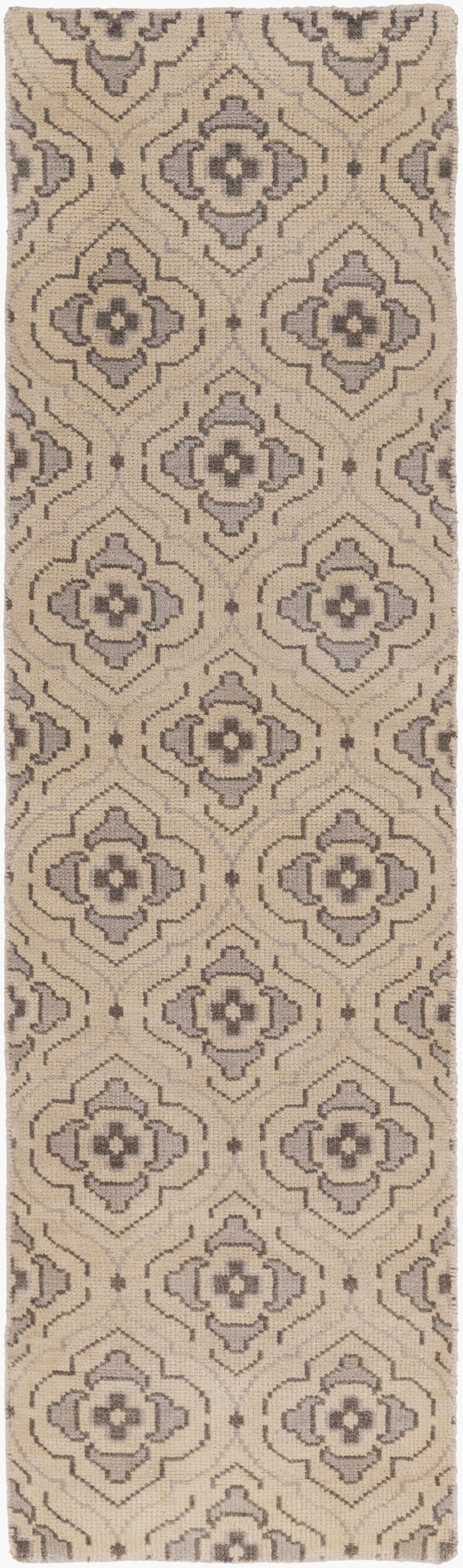 Surya Cypress Handmade 5' X 8' Wool Rug - Durable, Hand-knotted Indian Design For Timeless Elegance Light Beige Wool Cyp1014-268