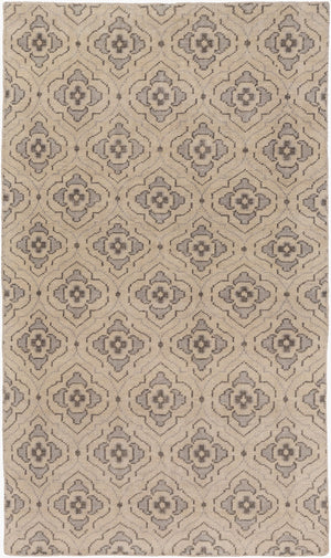 Surya Cypress Handmade 5' X 8' Wool Rug - Durable, Hand-knotted Indian Design For Timeless Elegance Light Beige Wool Cyp1014-58