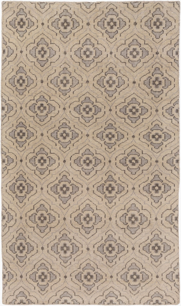 Surya Cypress Handmade 5' X 8' Wool Rug - Durable, Hand-knotted Indian Design For Timeless Elegance Light Beige Wool Cyp1014-58