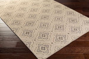 Surya Cypress Handmade 5' X 8' Wool Rug - Durable, Hand-knotted Indian Design For Timeless Elegance Light Beige Wool Cyp1014-58
