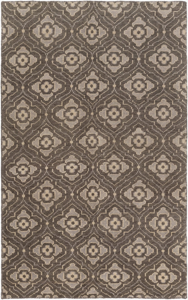 Surya Cypress Handmade 5' X 8' Wool Rug - Durable, Hand-knotted Indian Design For Timeless Elegance Charcoal Wool Cyp1015-58