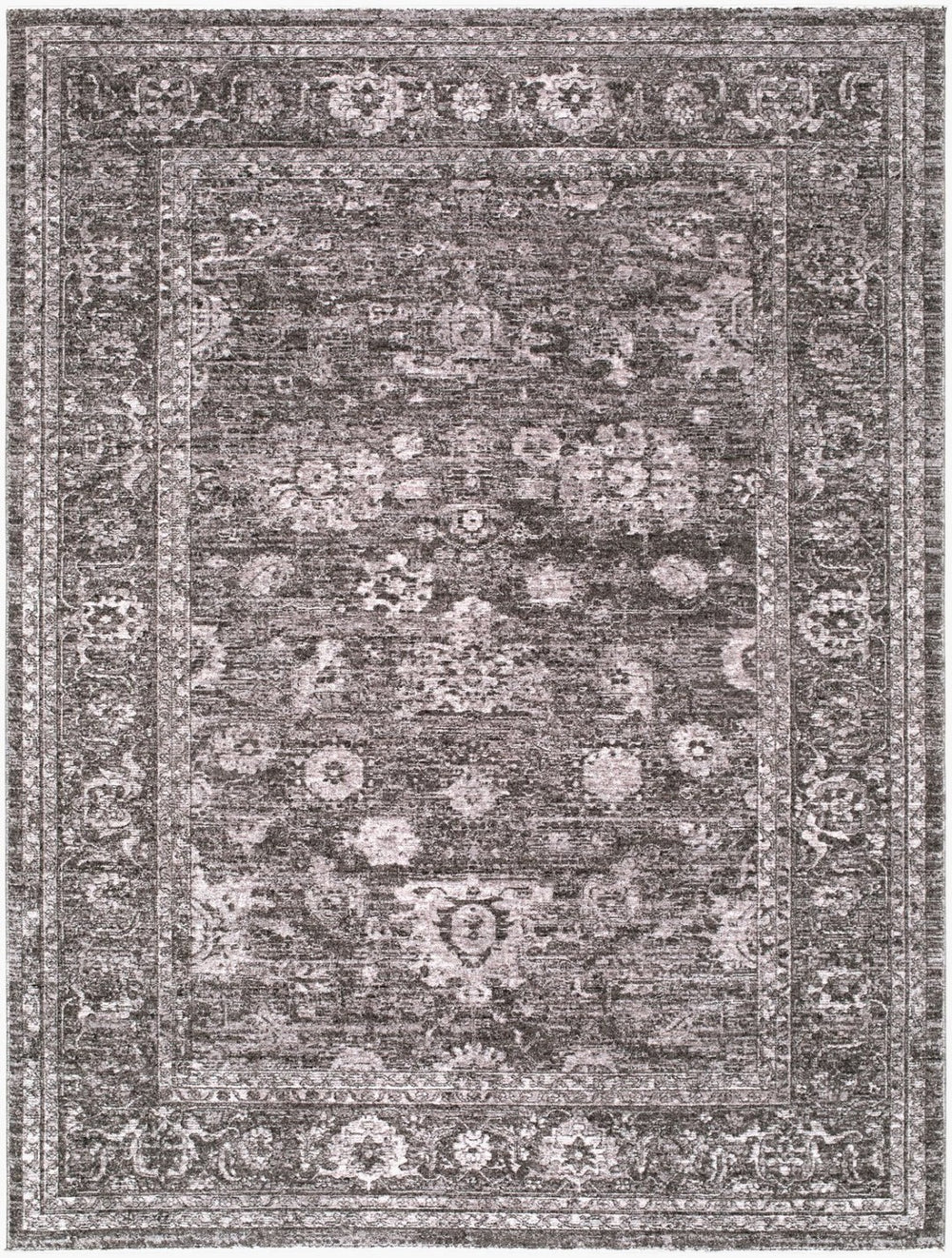 Livabliss Cyrus Traditional Turkish Area Rug Medium Pile Polyester Fringe Living Room Floor Medium Green, M 9' x 12' CYR2302-912