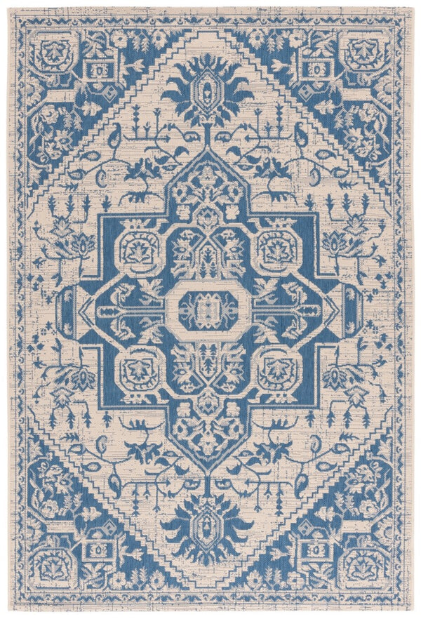 Safavieh Cys2018 Power Loomed Indoor / Outdoor Rug Beige / Blue CYS6000-233-5176