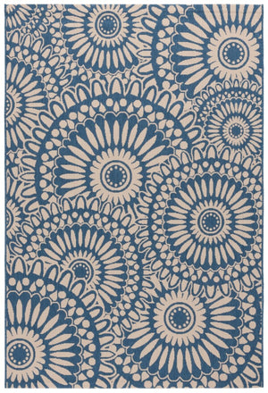 Safavieh Cys2018 Power Loomed Indoor / Outdoor Rug Blue / Beige CYS6001-233-57