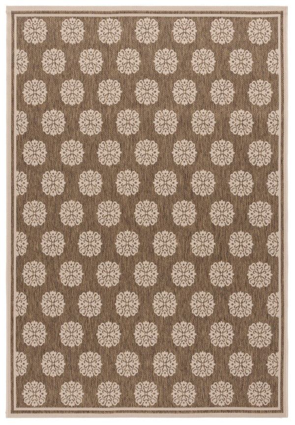 Safavieh Cys2018 Power Loomed Indoor / Outdoor Rug Brown / Beige CYS6002-232-5176