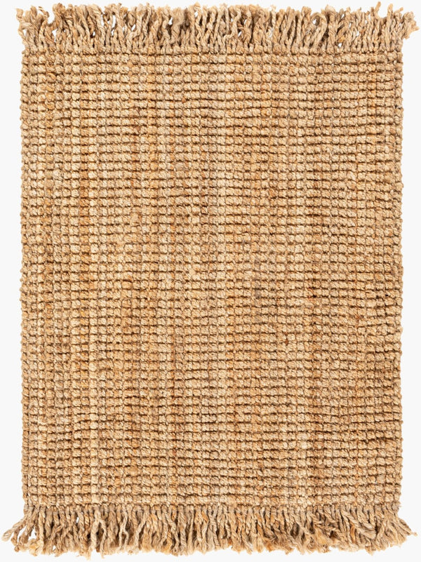 Livabliss Chunky Naturals Handwoven Jute Flatweave Area Rug for Bohemian Farmhouse Living Rooms Light Brown 2' x 3' CYT2300-23