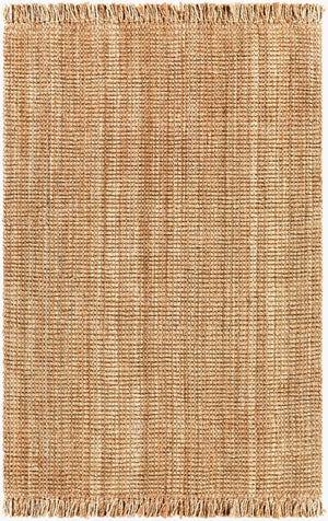 Livabliss Chunky Naturals Handwoven Jute Flatweave Area Rug for Bohemian Farmhouse Living Rooms Light Brown 5' x 7'6" CYT2300-576
