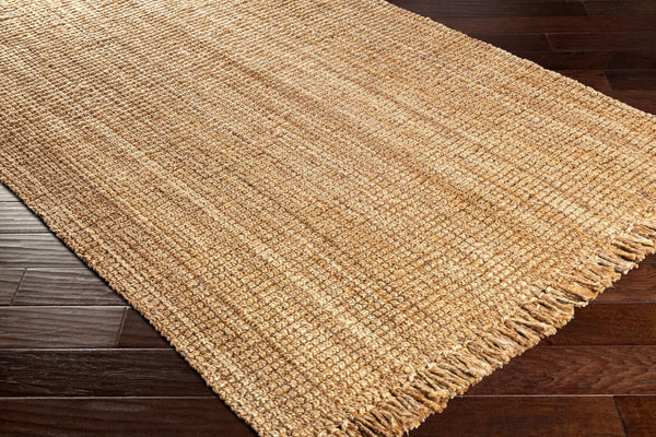 Livabliss Chunky Naturals Handwoven Jute Flatweave Area Rug for Bohemian Farmhouse Living Rooms Light Brown 5' x 7'6" CYT2300-576