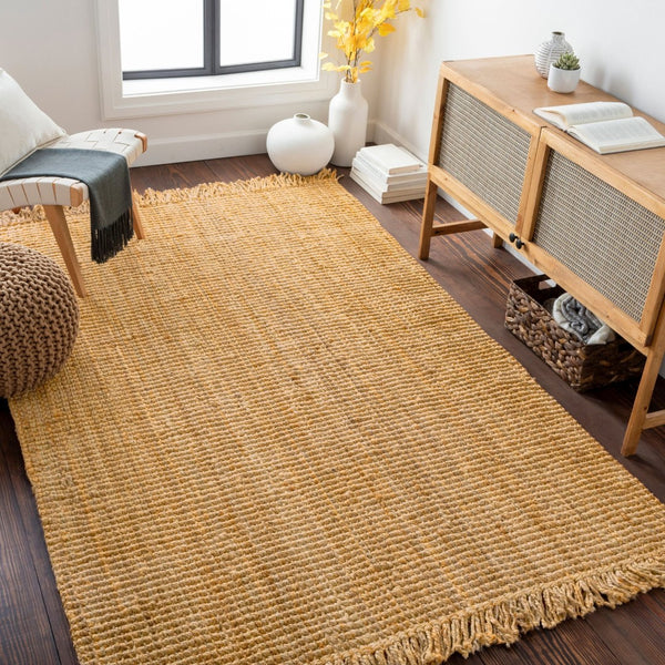 Livabliss Chunky Naturals Handwoven Jute Flatweave Area Rug for Bohemian Farmhouse Living Rooms Light Brown 2'6" x 16' CYT2300-2616