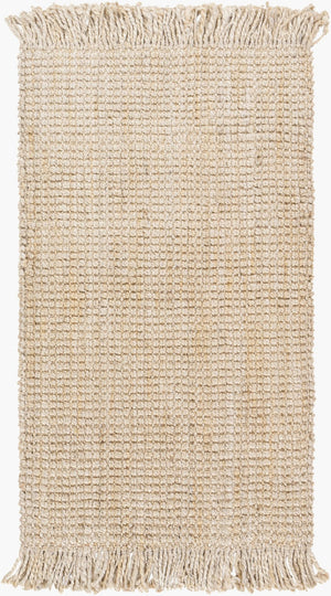 Livabliss Chunky Naturals Handwoven Jute Flatweave Rug Artisan Cottage Style for Living Rooms Cream 2' x 3' CYT2301-23