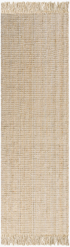 Livabliss Chunky Naturals Handwoven Jute Flatweave Rug Artisan Cottage Style for Living Rooms Cream 2'6" x 10' CYT2301-2610