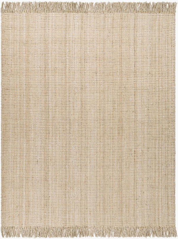 Livabliss Chunky Naturals Handwoven Jute Flatweave Rug Artisan Cottage Style for Living Rooms Cream 7'6" x 9'6" CYT2301-7696