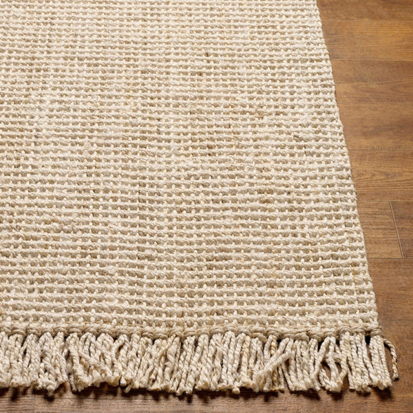 Livabliss Chunky Naturals Handwoven Jute Flatweave Rug Artisan Cottage Style for Living Rooms Cream 2'6" x 10' CYT2301-2610