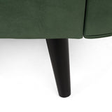 Christopher Knight Home® - Noble House - Calvert Contemporary Velvet Chaise Lounge with Scroll Arms