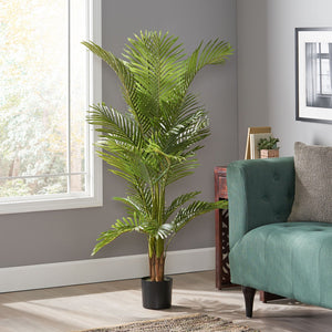English Elm 150cm Artificial Palm Tree Realistic Tropical Foliage Accent for Living Rooms and Entryways 70524.00