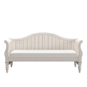 Homelegance By Top-Line Esteban Traditional Wood Slat Daybed White Rubberwood