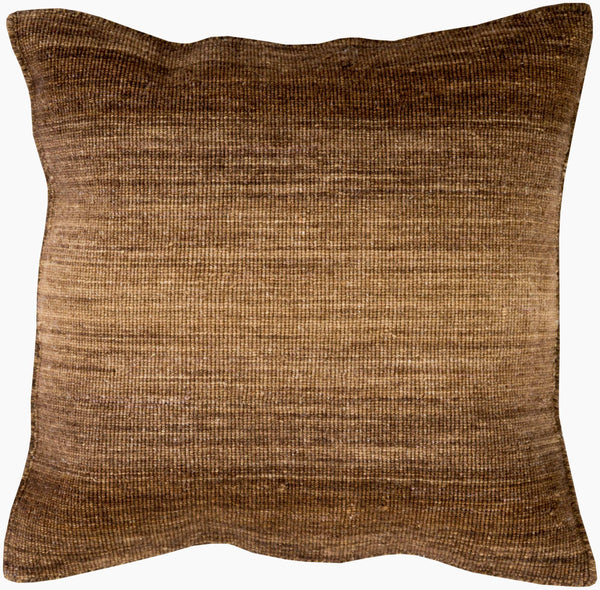 Surya Chaz Luxurious 18" Accent Pillow - Soft Wool, Elegant Design, Perfect For Home Comfort And Style Brown Wool Cz004-1818p