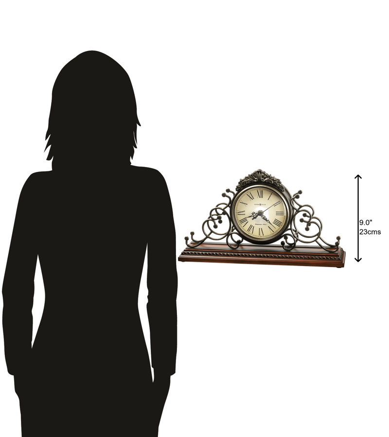 Hekman Furniture 635130 Adelaide Mantel Clock - Elegant Wrought-iron Frame, Westminster Chime, Perfect Home Accent!  Adelaide Mantel Clock 635130