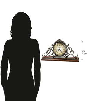 Hekman Furniture 635130 Adelaide Mantel Clock - Elegant Wrought-iron Frame, Westminster Chime, Perfect Home Accent!  Adelaide Mantel Clock 635130