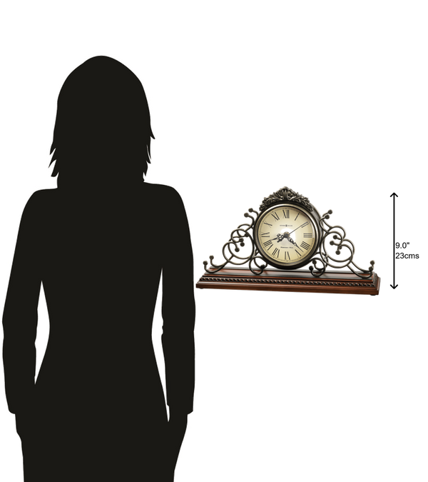 Hekman Furniture 635130 Adelaide Mantel Clock - Elegant Wrought-iron Frame, Westminster Chime, Perfect Home Accent!  Adelaide Mantel Clock 635130