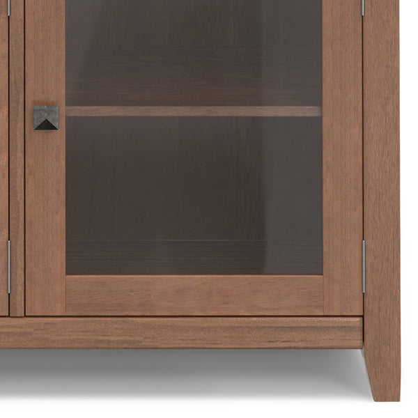 English Elm Cosmopolitan Sideboard Buffet - Handcrafted Medium Saddle Brown With Modern Design & Storage Solutions B136P158548